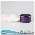 Free sample Skin care plastic cosmetic oval tube with plating cap